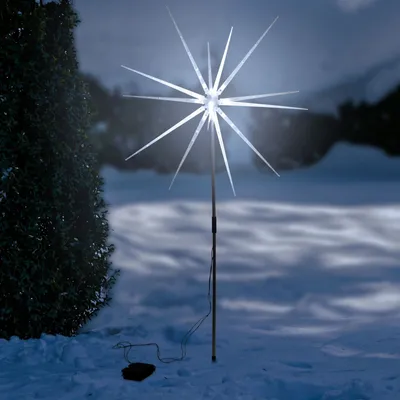 Produktbild von LED Gartenstecker Polar Stern mit Timer – Für Innen und Außen