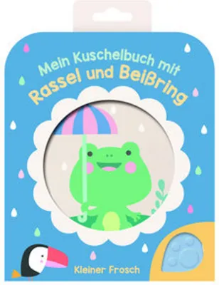 Produktbild von Mein Kuschelbuch mit Rassel und Beißring - Kleiner Frosch