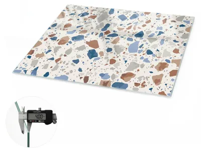 Produktbild von Glas Tischplatte 100x60 cm – Tischauflage aus gehärtetem Glas – Glasplatte für Esstisch – Küchentischplatte aus Glas – Tischschutz Glas modern – Dekorative Glasplatte – Pflegeleichte Glastischplatte – Sicherheitsglas Tischplatte – Steinmosaik, KI-generiertes Bild
