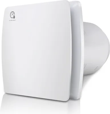 Produktbild von Jiubiaz Koupelnový ventilátor Senzor vlhkosti Časovač Ventilátor s refluxní přepážkou Nástěnný ventilátor 100 mm