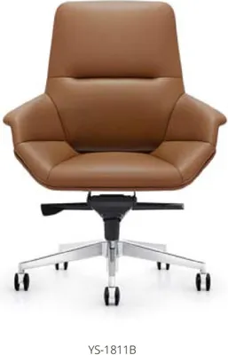 Image de Fauteuil en similicuir noir, moderne et élégant