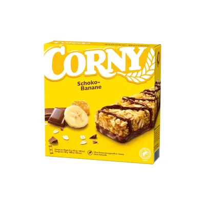 Produktbild von Müsli tyčinka Corny chocolate banana s banánmi a mliečnou čokoládou 150g