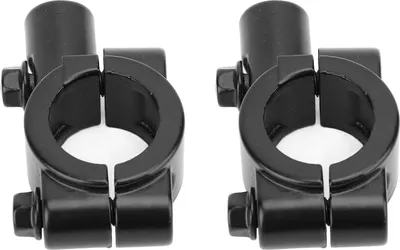 Zdjęcie produktu dla 2 szt Lusterko motocyklowe na kierownicę Lusterko wsteczne Uchwyt gwintu 22 mm Adapter zacisku do motocykli ATV Skuter Czarny M10