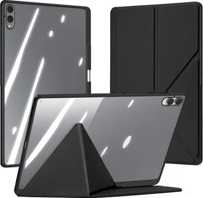 Produktbild von Schutzhülle mit Klappe für Galaxy Tab S11 Ultra, Dux Ducis Magi, Transparent-Schwarz