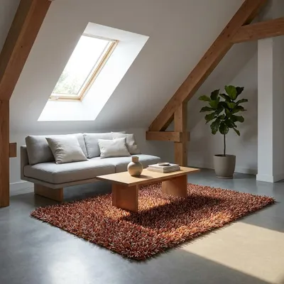 Productafbeelding van Shaggy vloerkleed, 1,00 x 1,60 meter, AI-gegenereerde afbeelding