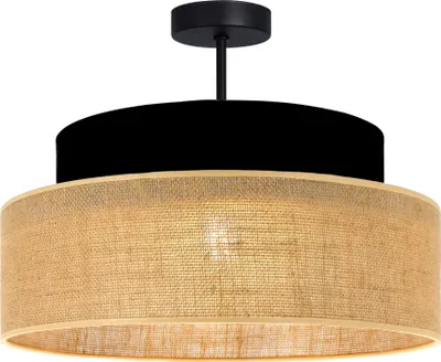 Immagine prodotto di FKL DESIGN Home Deco Lampada da soffitto Marrone Nero Illuminazione Plafoniera della serie BE110-D-SB1 (Marrone, Nero)