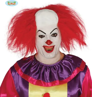 Produktbild von Clown Halloween Party Kostüm Accessoire Bunte Perücke Spaß Hut Theater Zirkus Comic Zusammenstellung Tänzer Erscheinung Show, Farbe: Rot