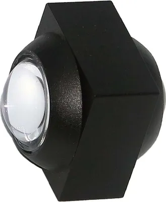 Produktbild von V-TAC VT-2503 2W LED-Wandleuchte quadratischer Doppellichtstrahl 3000K schwarze Farbe IP54 - SKU 23028