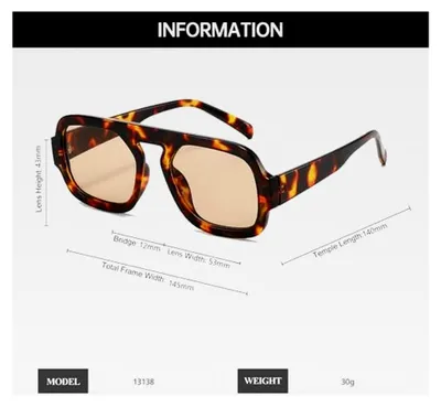 Produktbild von Retro Quadratische Pilotensonnenbrille für Damen und Herren - Vintage 70er Jahre Klassische Sonnenbrille mit UV400 Schutz
