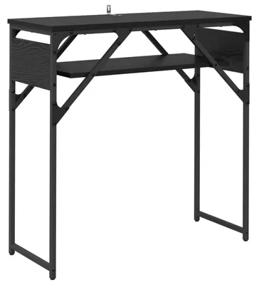 Zdjęcie produktu dla vidaXL Stolik konsolowy o wyglądzie czarnego dębu 75x30x75cm materiał drewnopochodny
