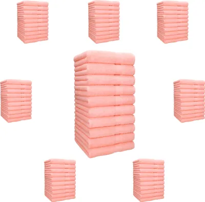 Produktbild von Betz Handtuch PALERMO - 80 Stück Handtücher 100% Baumwolle  Größe 50 x 100 cm Hotel-Qualität Farbe - apricot