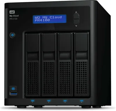 Produktbild von WD My Cloud PR4100 WDBNFA0560KBK - Pro Series - NAS-Server - 4 Schächte - 56 TB - HDD 14 TB x 4 - RAID RAID 0, 1, 5, 10, JBOD - RAM 4 GB - Gigabit Ethernet