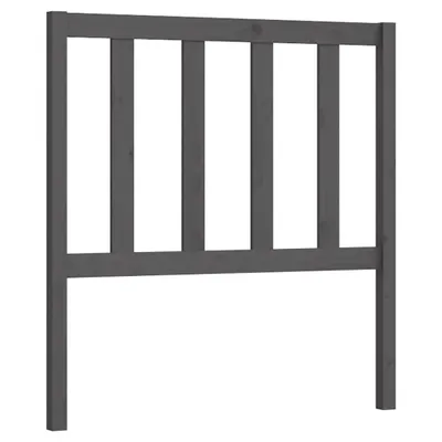 Produktbild von vidaXL Kopfteil Grau 106x4x100 cm Massivholz Kiefer