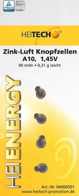 Produktbild von Zink-Luft Knopfzellen 4er-Pack