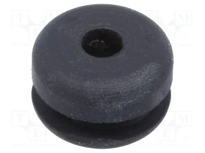 Image de 10 joints toriques -30°C à 90°C, diamètre intérieur : 3 mm, diamètre extérieur : 7 mm, couleur : noir, référence : 61713520, pour passage de câbles