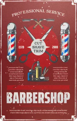 Zdjęcie produktu dla Tablica dekoracyjna BARBER B029