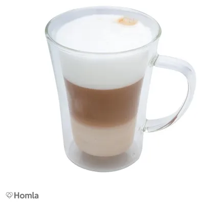 Immagine prodotto di Tazza Tazza da caffè Tazza da tè Tazza da caffè in vetro a doppia parete in vetro VIALLI 250 ml HOMLA