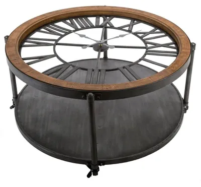 Obrázok produktu pre Konferenčný Stolík Torof S Hodinami 90 Cm