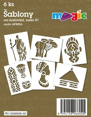Image de Pochoirs en papier MAGIC pour peindre l'AFRIQUE