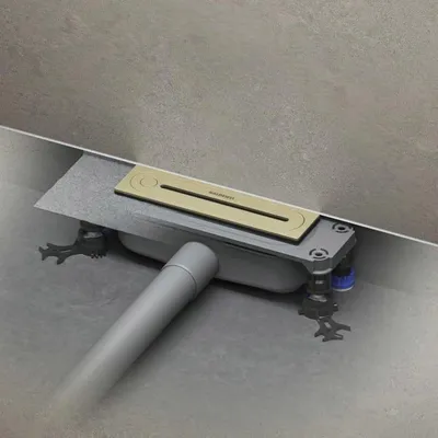 Image de Kaldewei FLOWPOINT-Set : bonde ponctuelle 2410 avec système de drainage horizontal FLOWDRAIN 4204