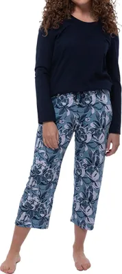 Produktbild von Ammann Night & Home Schlafanzug Hautfreundliche Baumwoll-Modal-Mischung für höchsten Komfort, Modernes Design für entspannte Nächte und Homewear, Weiches Material für ein angenehmes Tragegefühl