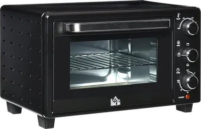 Produktbild von Kompakte Mini-Oven mit 21 Liter Fassungsvermögen, Temperaturanpassung und 3 Kochständen - Zubehör für vielfältige Gerichte