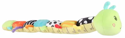 Image de Jouet interactif sensoriel pour bébés, chenille en peluche musicale