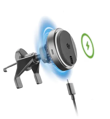 Zdjęcie produktu dla Cellularline MAGQI25HOLDCOOLERK, Automatyczna, USB, Bezprzewodowe ładowanie, Czarny