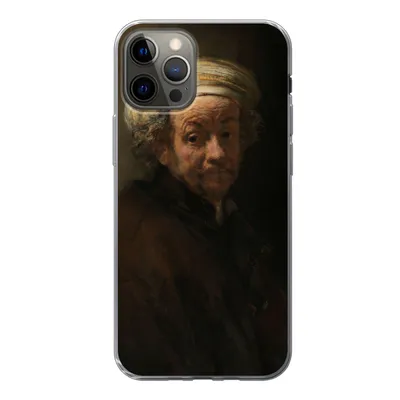 Produktbild von MuchoWow® Handyhülle Schutzhülle Hülle für iPhone 13 Pro Selbstbildnis als Apostel Paulus - Gemälde von Rembrandt van Rijn Silikon Softcase Handy Hülle - Handy-Tasche