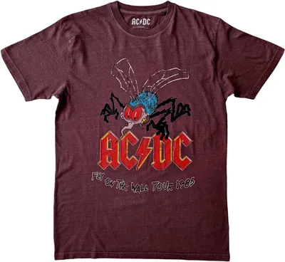 Produktbild von AC/DC - "Fly On The Wall Tour" T-Shirt für Herren/Damen Uni RO9154 (L) (Bordeauxrot)