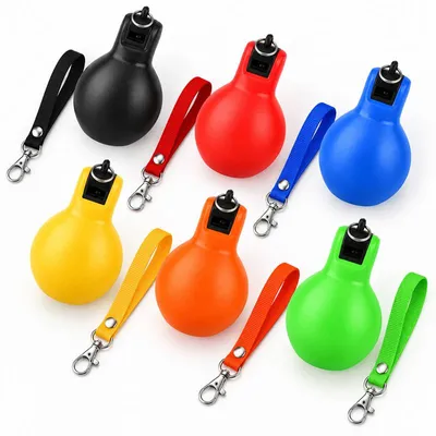 Produktbild von Handpfeife 6er Set, laute Schiedsrichterpfeifen ohne Mundkontakt, mit Trageband, für Fußball, Sporttraining, Schule und Vereine