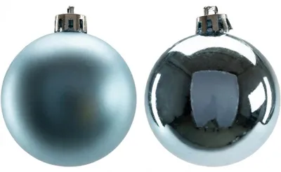 Produktbild von TrendLine Weihnachtskugeln bruchfest, langlebig Ø 6 cm dämmerungsblau 12 Stück