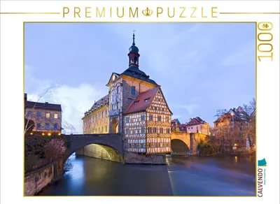 Produktbild von CALVENDO Puzzle Bamberg, Rathaus | 1000 Teile Lege-Größe 64x48cm Foto-Puzzle für glückliche Stunden