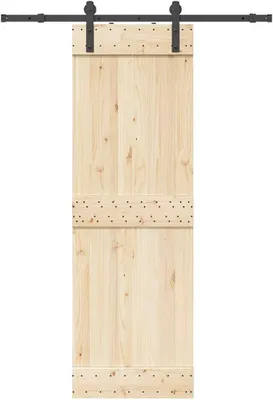 Produktbild von Schiebetürbeschlag-Set 152 cm Stahl Schwarz, Schiebetürsystem, Schiebetür Beschlag - 4009714