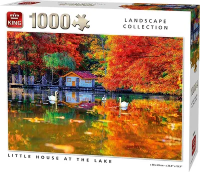 Image de Puzzle Petite maison au bord du lac 1000 pièces