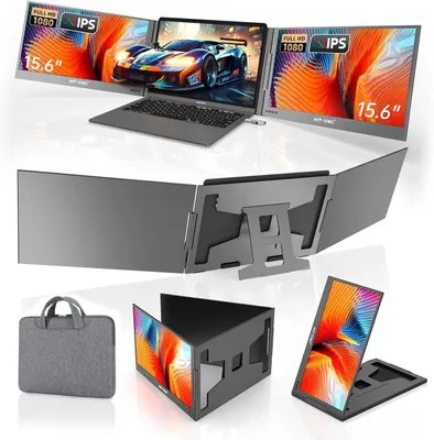Produktbild von 15,6-Zoll-Laptop-Bildschirmverlängerung – Tragbarer externer Bildschirm – Monitorerweiterung – Tragbares Display