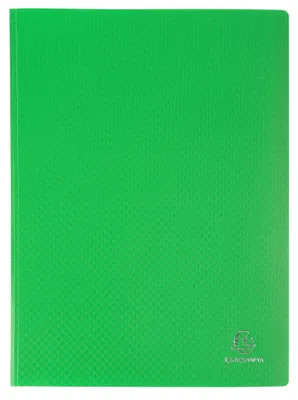 Produktbild von Exacompta 8863E Sichtmappe A4 Hellgrün 60 Kristallhüllen 500µ PP Matt