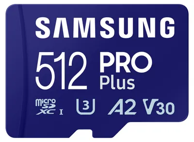 Immagine prodotto di Samsung Pro Plus Microsdxc 512Gb 180/130 Mb/S Uhs-I U3 Scheda di memoria (Mb-Md512Sa/Eu)