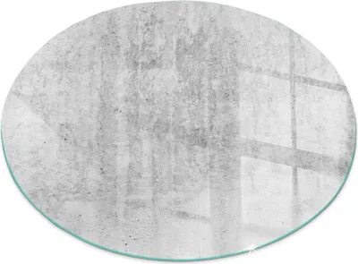 Produktbild von Glasbodenplatte für Fi 100 cm – Kaminofen – Kaminplatte Glas – Schutzglas – Funkenschutzplatte –Glasbodenplatte Feuerfeste – Hitzeschutzplatte – Bodenschutz aus Glas – Rohbetonstruktur