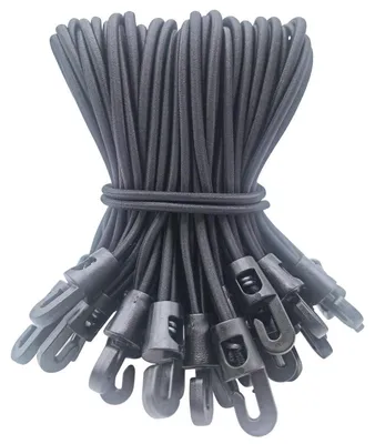 Produktbild von Spanngummi mit Haken 50 Stück – Expander 15 cm Schwarz