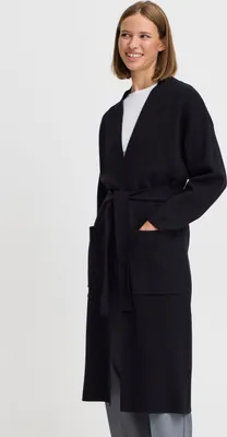 Produktbild von b.young BYMiran Damen Strickjacke Lang Cardigan mit Eingrifftaschen Oversize