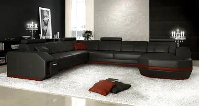 Zdjęcie produktu dla Sofa Narożna Do Salonu W Kształcie Litery U Duża Kanapa XXL