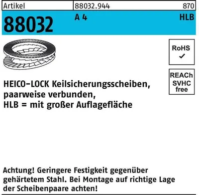 Produktbild von Keilsicherungsscheibe R 88032 HLB-22S A 4 geklebt breit