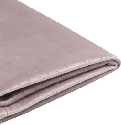 Produktbild von BELIANI Bettrahmenbezug Rosa Samtstoff 90 x 200 cm Stoffbezug für Einzelbett Modernes Design Schlafzimmer Kinderzimmer Ausstattung