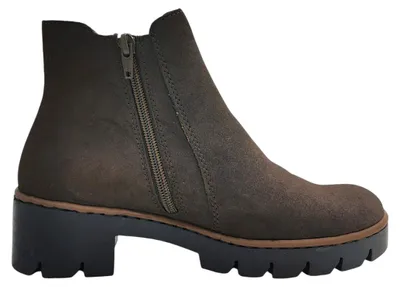 Imagen del producto de Zapatos y botas de mujer Rieker, color marrón, para uso casual