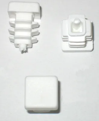 Produktbild von 500 x Lamellenstopfen Vierkantrohrstopfen 15 x 15 mm (Außen) Stopfen WEISS