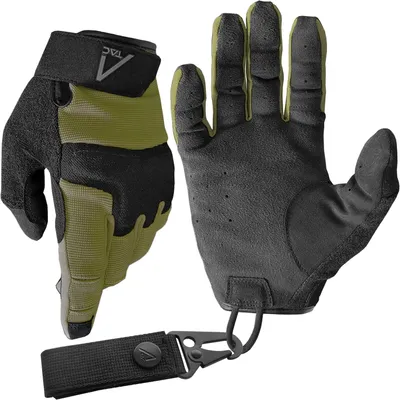 Productafbeelding van ACE Schakal tactische inzet-handschoen - Outdoor handschoenen, tactisch - Bescherming voor paintball en schiet sport - Oliegroen - Maat M