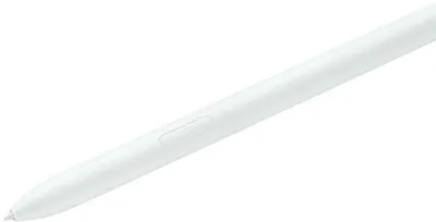 A white stylus pen is shown diagonally against a white background.