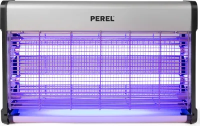 Produktbild von Perel Elektrischer UV Insektenvernichter innen, 2800V Hochspannungsgitter, leise Fliegenlampe mit