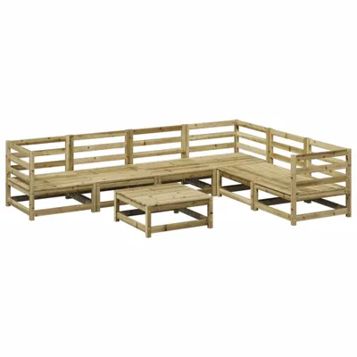 Produktbild von vidaXL 7-tlg. Garten-Sofagarnitur Kiefernholz Imprägniert